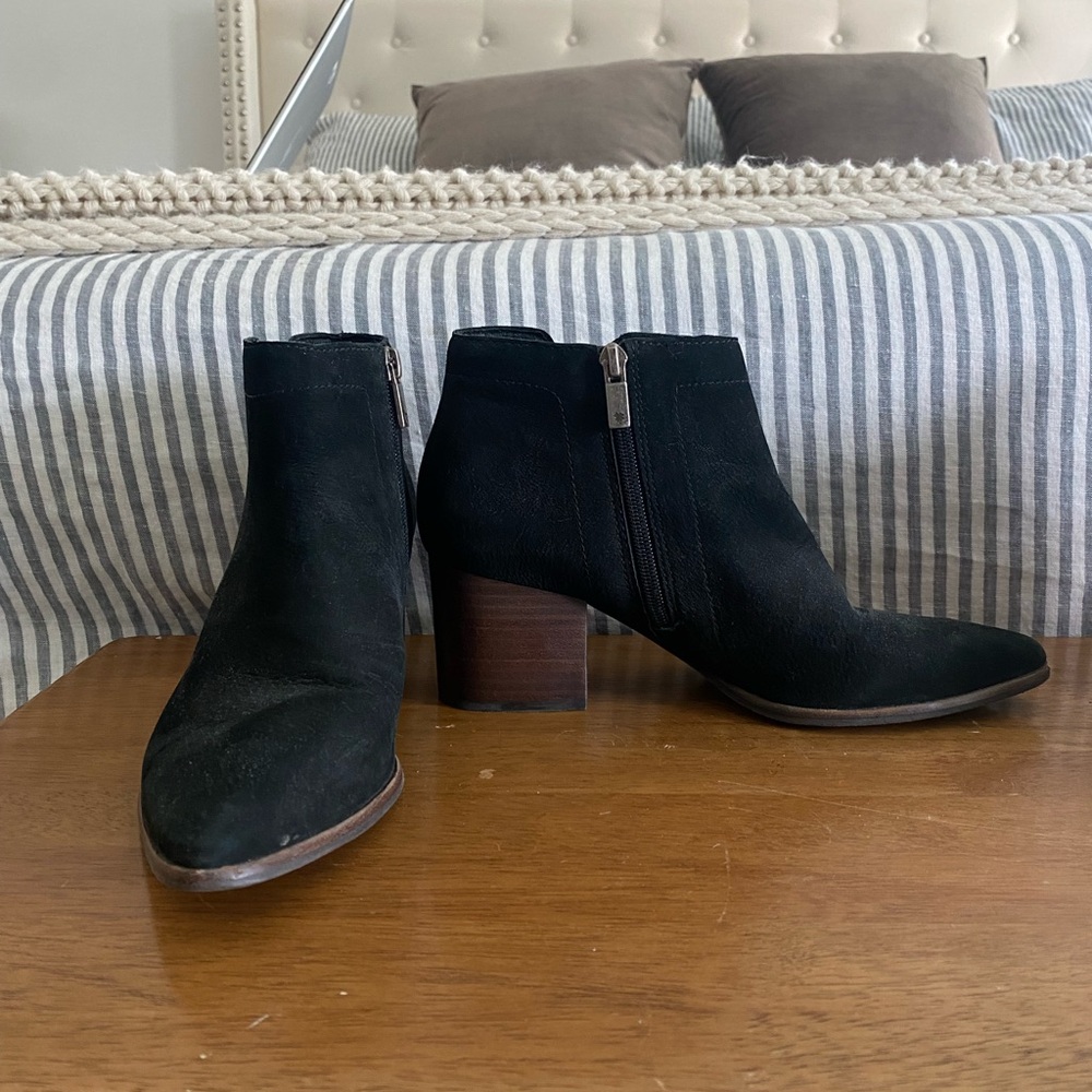 Lucky brand black ankle boots